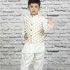 Clothing Franchise, Kids Wear Franchise, Women Wear Franchise, Nine2five Franchise, Urban Tribe Franchise white dhoti kurta with jacket.