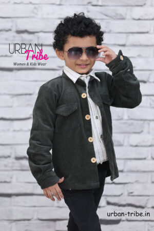 urban-tribe,Child in a corduroy jacket, white shirt, and black pant, nine2five, Franchise, Franchise of clothing brand