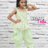 urban-tribe, Child modeling a green ethnic dress with beadwork, nin2five, Franchise, Franchise of clothing brand